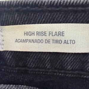 NWT Universal Thread High-Rise Flare Jeans Womens Size 2‎ Comfort Stretch Black thumbnail 13