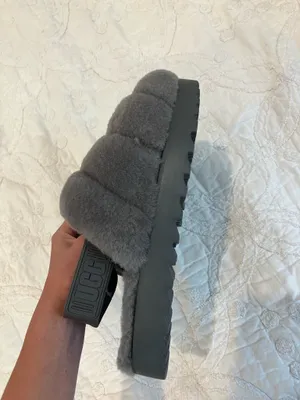 UGG Super Fluff Women’s Slippers (charcoal) thumbnail 2