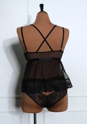 Mentionables black lingerie top thumbnail 4