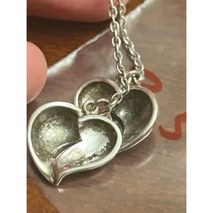 925 sterling silver broken heart earrings 2.5inch long m3 3.59g broken heart thumbnail 6
