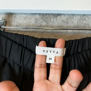 Vetta The Tencel Tapered Pants Sz XS Black‎ thumbnail 6