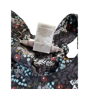 Loft Black Gray Women's Blouse Size M 41-11 thumbnail 3