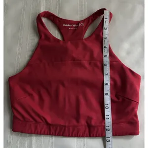 Outdoor Voices Red 2-Piece Activewear Set Racerback Sports Bra + Shorts S thumbnail 6