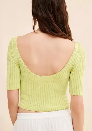 Free People San Lucas Pullover in Sunny Lime Combo Size Large thumbnail 2