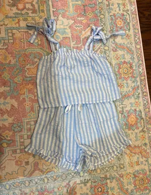 Matching Striped Pj Set Blue Size M thumbnail 1