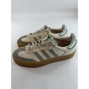 Adidas Samba XLG Wonder White Sage Green Gum Platform Sneakers IG1947 Womens 8.5 thumbnail 5