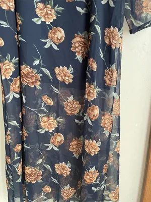 Abercrombie & Fitch Emerson Chiffon Long Sleeves Midi Floral Dress thumbnail 7