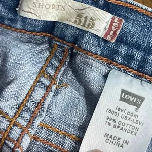 Levi's 515 Denim Jean Shorts SZ 6 Mid Rise Fit Stretch Casual Streetwear thumbnail 4