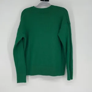 Banana Republic Green Cable Knit Crew Neck‎ Sweater Size M Preppy Fisherman thumbnail 2