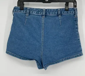 We The Free Free‎ People Blue Denim Button Fly High Rise Shorts Size 29 Long thumbnail 1