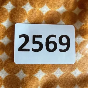 WARY Mustard yellow abstract print sleeveless viscose dress SZ L #2569 thumbnail 10