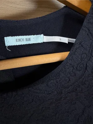 Kimchi Blue Black Textured Cap-Sleeve Super Mini Dress thumbnail 6