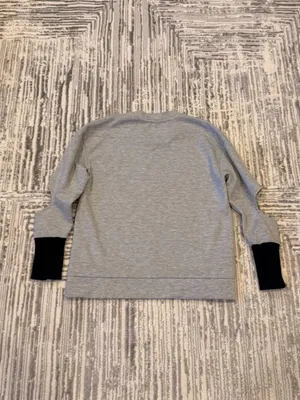 NEW ASOS women's size 6 gray/black cut-out sweater MSRP $49.99 thumbnail 3