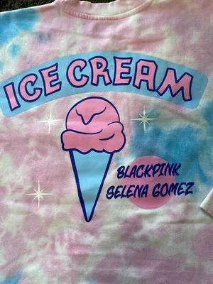 Selena Gomez Black Pink X Tie Dye Sweatshirt M thumbnail 4