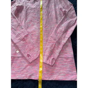Lululemon Define Jacket Thumbholes Full Zip Athletic Pink White Size 4 thumbnail 7