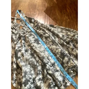STELLA McCARTNEY Floral Cotton Silk Blend Sun Dress Gray FEMININE COMFY LUXURY thumbnail 7