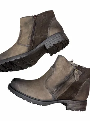 Earth Ankle Boots Women’s 7.5 Wide NEW Stone Brown Jordan Double Zip Fall thumbnail 2
