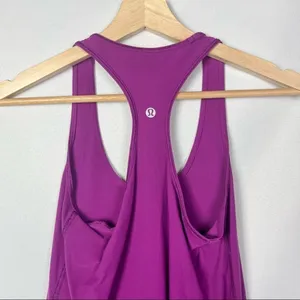 Lululemon Cool Racerback Regal‎ Plum Purple Athletic Tank Top 4 thumbnail 5