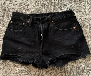 Levi’s Black 501 Shorts thumbnail 1