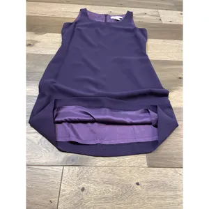 Tyler Gillis Suit Size 8 Purple Vintage 2‑Piece Sleeveless Dress and Blazer Set thumbnail 8