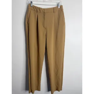 Old Navy Extra High Rise Taylor Straight Trouser Pleated Front‎ Medium Tan thumbnail 2