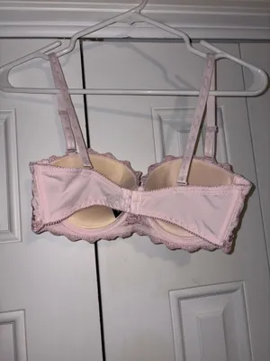 Pink Floral Bra Size 36 B thumbnail 2