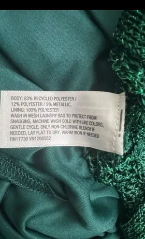Metallic Green Mesh Midi Dress Size XS Bodycon Crochet Dress Sleeveless thumbnail 8
