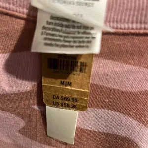 NWT VS Victoria’s Secret Pink Varsity Crew Sweatshirt Camo Pink thumbnail 6