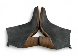 Marc Fisher Charcoal Gray Suede Ankle Booties thumbnail 1