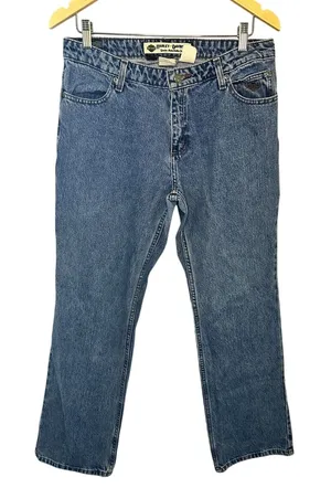 Harley Davidson Jeans Women 10 Blue Straight Leg Embroidered Logo Denim thumbnail 1