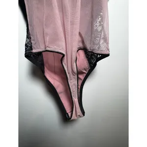 NWT Frederick's Of Hollywood Ilana Satin And Lace Pink Teddy Size Small S thumbnail 12