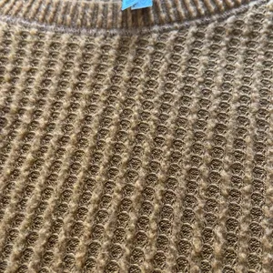 Mudd Waffle Knit Long Sleeve Knotted Front Cozy Chestnut Brown Top Size XL thumbnail 8