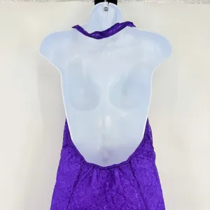 Vtg Y2K Fredericks of Hollywood Lace Babydoll Dress Sz 14 Whimsigoth HOCO USA thumbnail 8