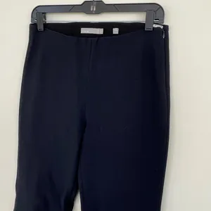 VINCE Stitch Front Seamed Pant in Black M Medium thumbnail 7