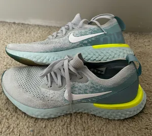 Light Blue Nike Fly Knit Sneakers thumbnail 1