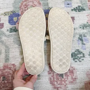 Sam Edelman White Valeri Slide Sandals Size 8 Cutout H Resort Beachy Coastal‎ thumbnail 6