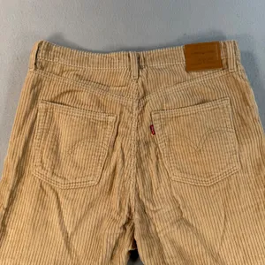 Levis Premium Ribcage Straight Ankle Corduroy Pants Tan Beige Womens 31 thumbnail 8