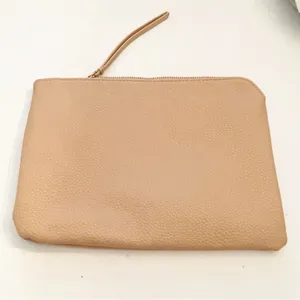 Chloé Parfum Tan Full Zip Pebbled Cosmetics‎ Bag Wristlet thumbnail 4