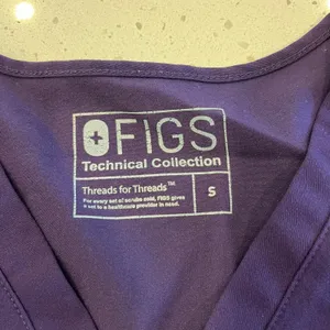 Figs‎ Catarina One-Pocket Scrub Top Purple size Small thumbnail 3