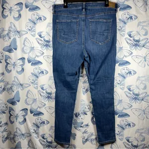 American Eagle Super High Rise Jeggings SZ 12 thumbnail 3