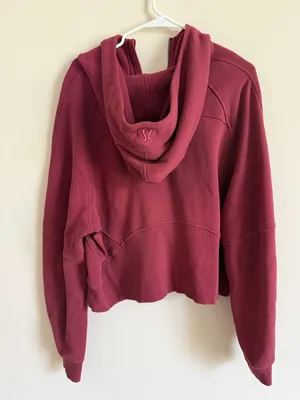 Lululemon Scuba Hooded Half Zip Mulled Wine  thumbnail 5