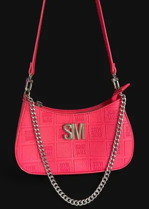 Steven By Steve Madden hot pink shoulder purse bag thumbnail 1