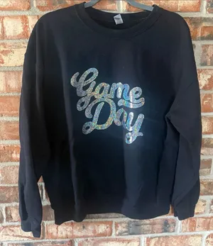 Gildan spangled Game Day sweatshirt thumbnail 1