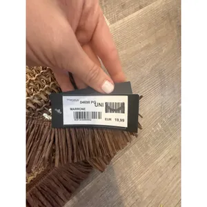 NWT Primadonna Collection Woven‎ Raffia Fringe Clutch – Marrone/Tan thumbnail 3