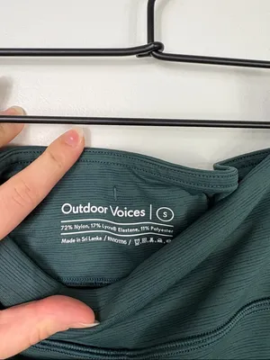 Outdoor Voices TechSweat 3.5" Flex Shorts Women’s Small Green Active thumbnail 3
