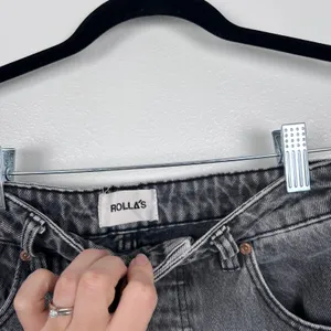 Rollas Womens Classic Straight High Rise Jeans Grey Size 26 thumbnail 4