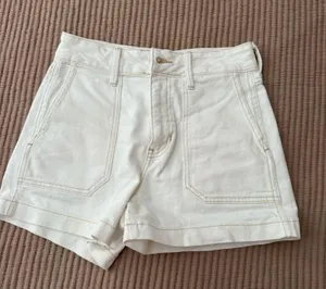 Just Black Denim Jean Shorts White thumbnail 1