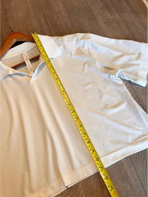 Lululemon Swiftly Tech Relaxed-Fit Polo Shirt in White Women’s size 14 LW3GMJS thumbnail 10