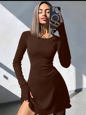 Shein Long Sleeve Mini Dress thumbnail 6