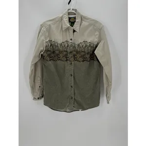Cabela’s vintage cotton Button Up cabin native southwest bear women’s size M thumbnail 3